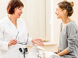 Young woman patient with women’s health specialist